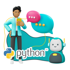 Умный чат-бот на Python - КИБЕРшкола программирования для детей, компьютерные курсы для школьников, начинающих и подростков - KIBERone г. Солнечногорск