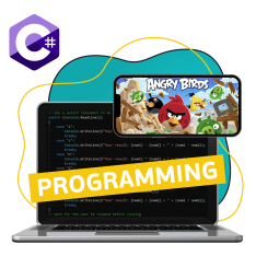 Программирование на C#. Удивительный мир 2D-игр - КИБЕРшкола программирования для детей, компьютерные курсы для школьников, начинающих и подростков - KIBERone г. Солнечногорск