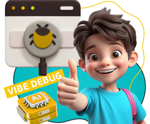 Тестирование & Vibe Debug. Охотники за багами - КИБЕРшкола программирования для детей, компьютерные курсы для школьников, начинающих и подростков - KIBERone г. Солнечногорск